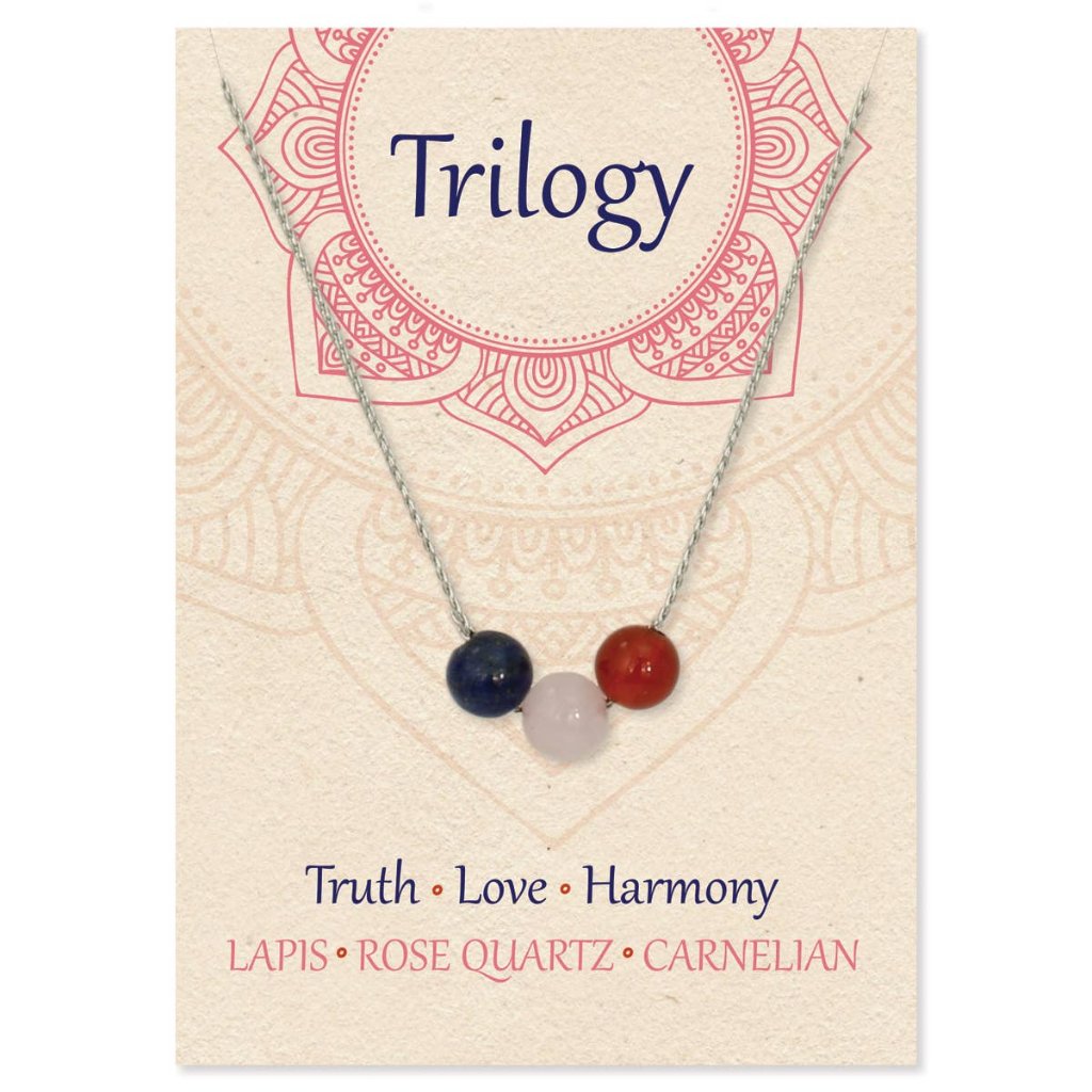 Healing Trilogy Round Stone Necklace